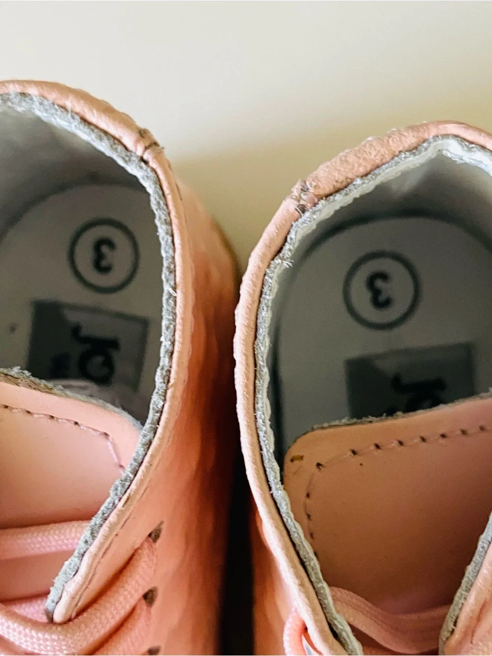 Josmo Baby Walking Shoes First Walker Training Shoes Pink Size 3 Infant Leather